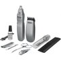 Wahl Travel Kit Recortadora de Barba y Vello Nasal con 12 Accesorios Gris